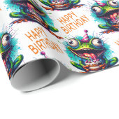 Kikker Happy Birthday Gift Wrapping Paper Roll Cadeaupapier (Rol Hoek)