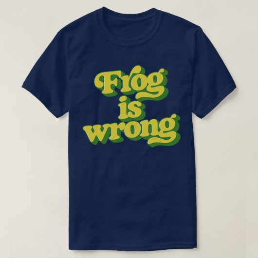 Kikker heeft ongelijk t-shirt (Design voorkant)
