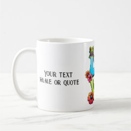 Kikker Hippie Boho Peace Groovy Personaliseer Cust Koffiemok