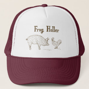Kikker Holler Trucker Hat (varkensvlees en varkens Pet
