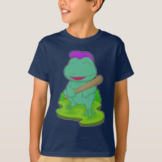 kikker honkbalknuppel t-shirt (Voorkant)