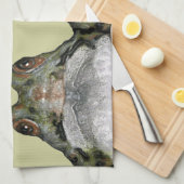 Kikker: Hoppily gehuwd: Huwelijk Theedoek (Quarter Fold)