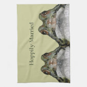 Kikker: Hoppily gehuwd: Huwelijk Theedoek (Verticaal)