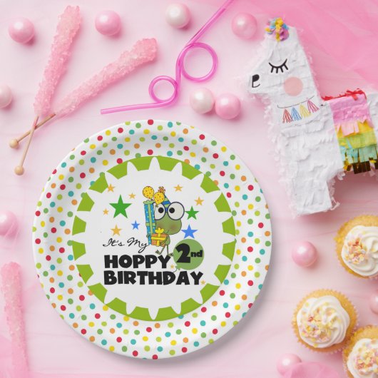 Kikker Hoppy 2e verjaardag Bord (Feest)