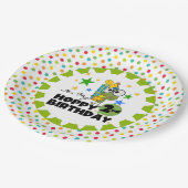 Kikker Hoppy 2e verjaardag Bord (Gekanteld)