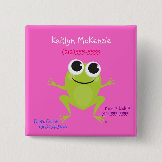 Kikker Identification Button (Voorkant)