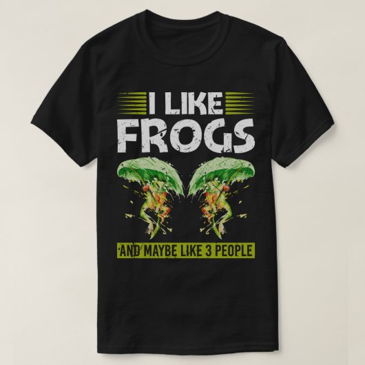 Kikker ik hou van kikkers t-shirt (Design voorkant)
