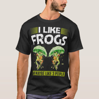Kikker ik hou van kikkers t-shirt