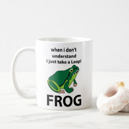 Kikker Ik neem gewoon een sprong kikker Koffiemok