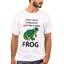 Kikker Ik neem gewoon een sprong kikker