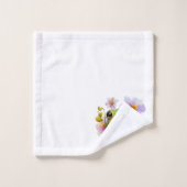 Kikker in bloemen bad handdoek (Wasdoekje)