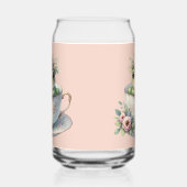 Kikker in bloementheekopje blikvorm glas (Rechts)