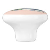 Kikker in bloementheekopje keramische knop (Zijkant)