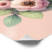 Kikker in bloementheekopje perfect poster (Hoek)