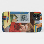 Kikker in de bibliotheek Case-Mate iPhone case (Achterkant (horizontaal))