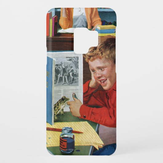 Kikker in de bibliotheek Case-Mate samsung galaxy hoesje (Achterkant)