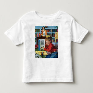 Kikker in de bibliotheek kinder shirts