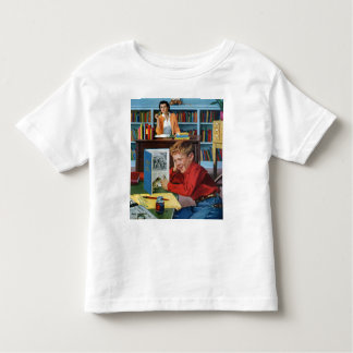 Kikker in de bibliotheek kinder shirts