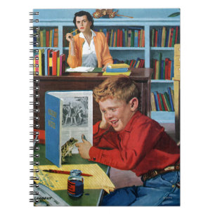 Kikker in de bibliotheek notitieboek