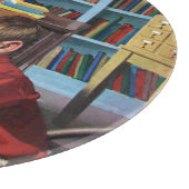 Kikker in de bibliotheek snijplank (Hoek)