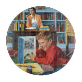 Kikker in de bibliotheek snijplank (Voorkant)