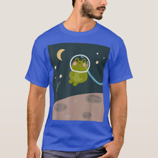 Kikker in de buitenruimte t-shirt