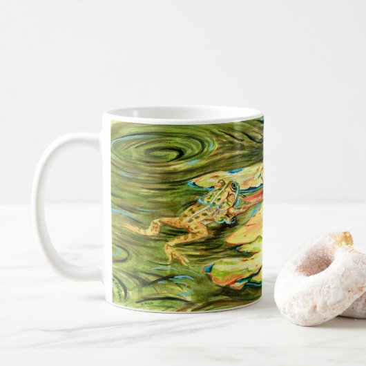 Kikker in de Pond - Koffiemok (Met donut)