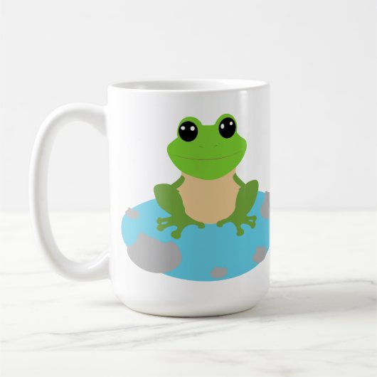 kikker in de vijver koffiemok (Links)