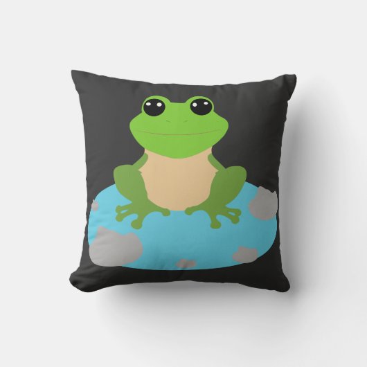 kikker in de vijver kussen (Voorkant)