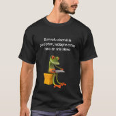 Kikker in een biet, donker Shirt (Voorkant)