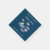 Kikker in een Lily Pond Leuk Verjaardagsfeest Servet (Hoek)