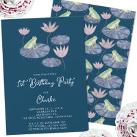 Kikker in een Lily Pond Schattige 1e Verjaardagsfe