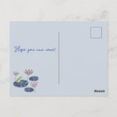 Kikker in een Lily Pond Schattige Kids Verjaardags Briefkaart (Achterkant)