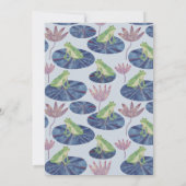 Kikker in een Lily Pond Schattige Kids Verjaardags Kaart (Achterkant)