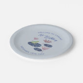 Kikker in een Lily Vijver Schattigee Kinder Eerste Papieren Bordje (Gekanteld)