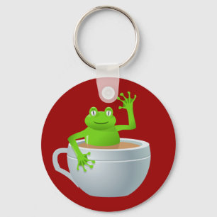Kikker in een Sleutelhanger van de Tea Cup