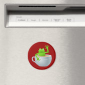 Kikker in een thee magneet (Insitu (Vaatwasser))