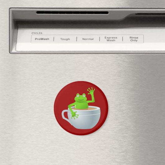 Kikker in een thee magneet (Insitu (Vaatwasser))