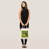 Kikker in groene algen tote bag (Voorkant (model))