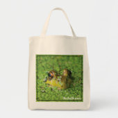 Kikker in groene algen tote bag (Voorkant)