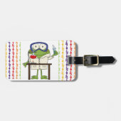 Kikker in het Laboratorium van de Wetenschap Bagagelabel (Voorkant horizontaal)