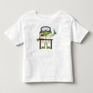 Kikker in het Laboratorium van de Wetenschap Kinder Shirts
