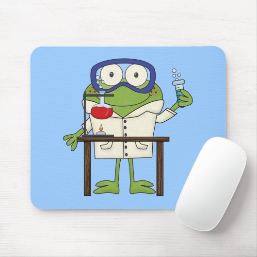 Kikker in het Laboratorium van de Wetenschap Muismat (Met muis)