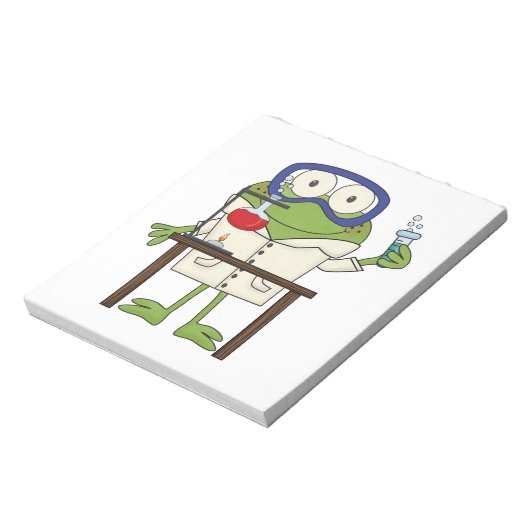 Kikker in het Laboratorium van de Wetenschap Notitieblok (Linkerzijde)