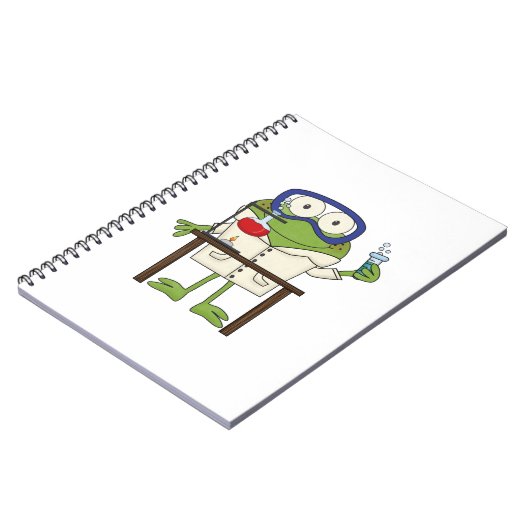 Kikker in het Laboratorium van de Wetenschap Notitieboek (Linkerzijde)