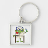 Kikker in het Laboratorium van de Wetenschap Sleutelhanger (Voorkant)