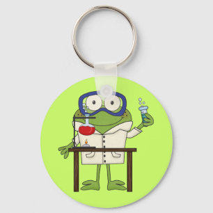 Kikker in het Laboratorium van de Wetenschap Sleutelhanger