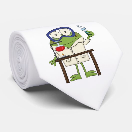 Kikker in het Laboratorium van de Wetenschap Stropdas (Opgerold)