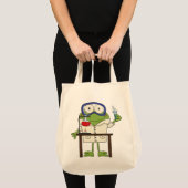 Kikker in het Laboratorium van de Wetenschap Tote Bag (Voorkant (product))