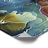 Kikker in het moonlight schilderen poster (Hoek)